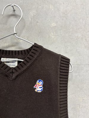 画像2: 2026秋冬 　DENIMDUNGAREE　	  PENNIE ニット ベスト　　2；黒 (2)