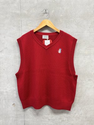 画像1: 2026秋冬 　DENIMDUNGAREE　	  PENNIE ニット ベスト　　5；赤 (1)