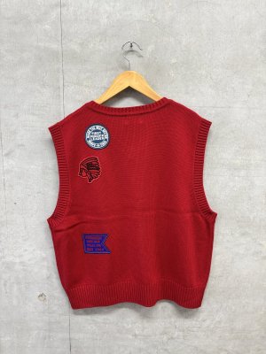 画像3: 2026秋冬 　DENIMDUNGAREE　	  PENNIE ニット ベスト　　5；赤 (3)