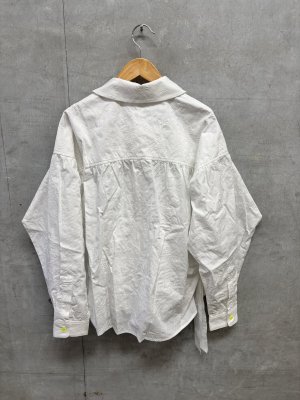画像5: 2026秋冬　フランキーグロウ 　FULLY EMBROIDERED FRILL SHIRT 　 カラー；WHITE　サイズ；F2 (5)