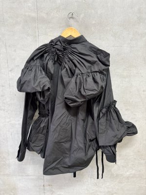 画像2: 2026秋冬　フランキーグロウ 　RIBBON SHIRT 　 カラー；BLACK　サイズ；F2 (2)