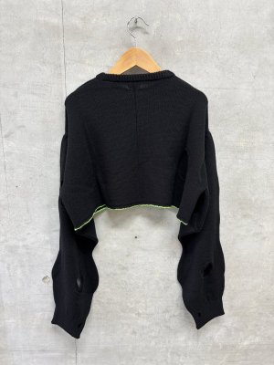 画像3: 2026秋冬　フランキーグロウ 　CHEESE KNIT PULLOVER　 カラー；BLACK　サイズ；F2 (3)