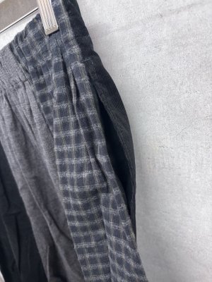 画像3: NAYURAL LAUNDRY  　先染めパネルシャーリングスカート　　994；ネイビー系　　サイズ；2 (3)