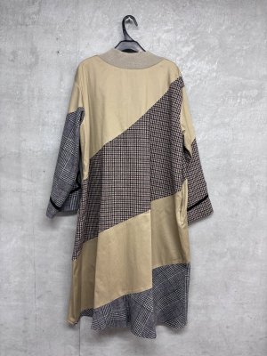 画像4: gomme　千鳥ワンピース　1；ベージュ　サイズ；M (4)