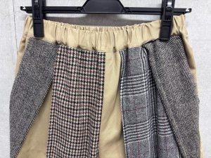 画像2: gomme　千鳥パンツ　1；ベージュ　サイズ；M (2)