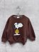 画像1: 2026秋冬GROOVY COLORS 　ウラケ　SNOOPY　JOE　COOL　スウェット　7；ブラウン (1)
