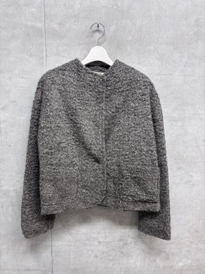 画像1: 2026AW　 Bon Vieux Temp　メランジ　パイルファージャケット　　20；GRAY　サイズ；1 (1)