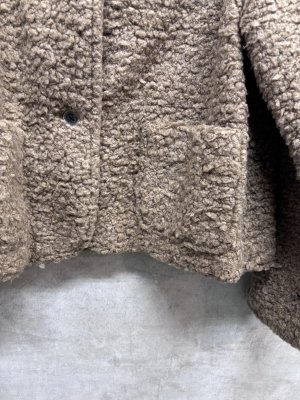 画像2: 2026AW　 Bon Vieux Temp　メランジ　パイルファージャケット　　40；BROWN　サイズ；1 (2)