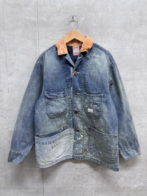 画像1: 2026秋冬 　DENIMDUNGAREE　	8OZデニム カバーオール　　14；ブルー (1)