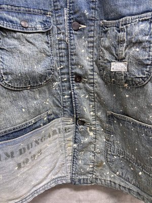画像2: 2026秋冬 　DENIMDUNGAREE　	8OZデニム カバーオール　　14；ブルー (2)