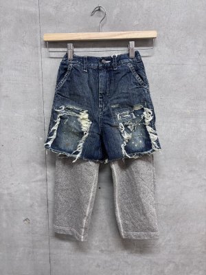 画像1: 2026秋冬 　DENIMDUNGAREE　   8OZデニム リメイク レイヤード PN　　4；紺 (1)