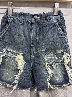 画像2: 2026秋冬 　DENIMDUNGAREE　   8OZデニム リメイク レイヤード PN　　4；紺 (2)
