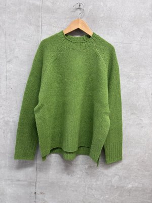 画像1: grin　シェットスリットプルオーバー　　550；グリーン　  サイズ；2 (1)