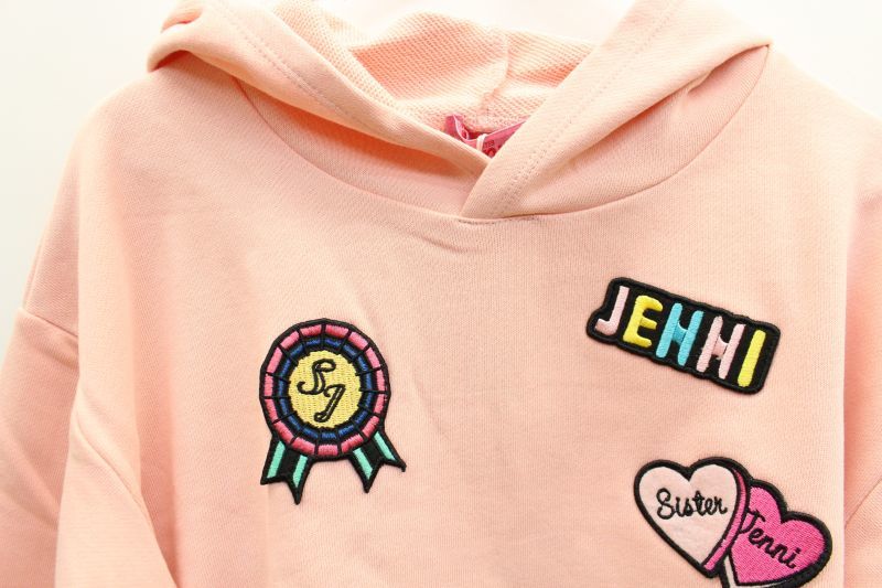 50 Off 18秋冬 Jenni 裏毛ワッペンパーカー 171 ピンク Sister Jenni シスタージェニィ