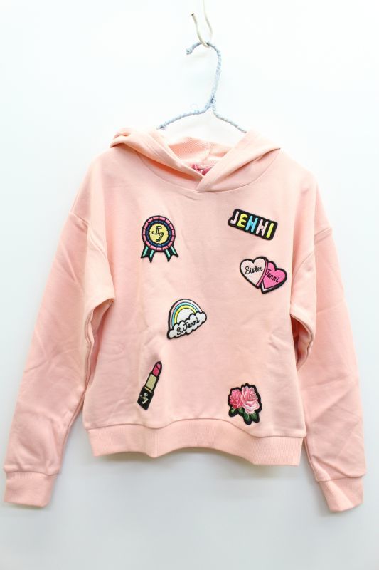 50 Off 18秋冬 Jenni 裏毛ワッペンパーカー 171 ピンク Sister Jenni シスタージェニィ