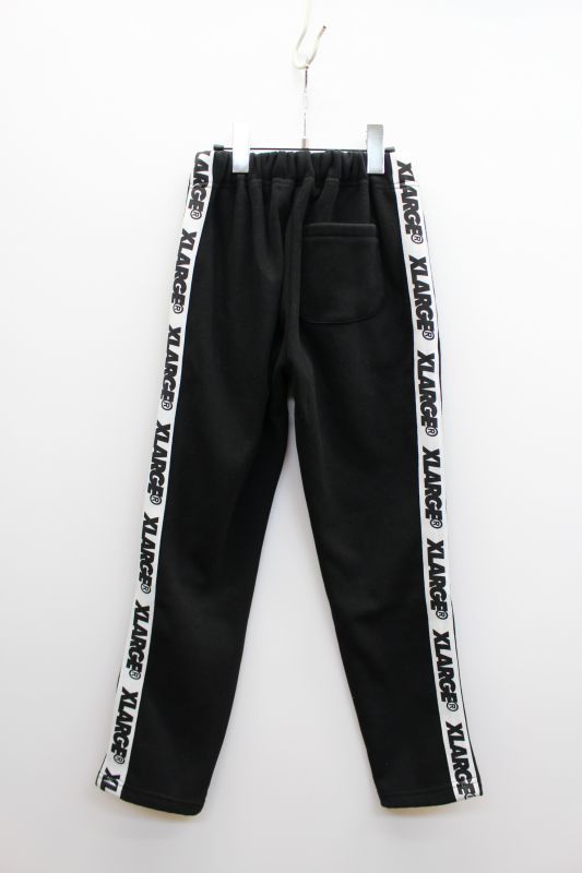 40%off XLARGE KIDS 裏毛ボア サイドラインロングパンツ 80；クロ 9484104 XLarge kids/X-girl
