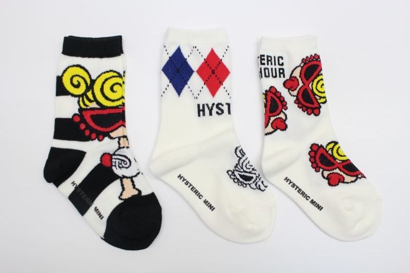 HYS MINI 3Pソックス 19382474 HYSTERIC MINI ヒステリックミニ HYS MINI 3Pソックス 19382474 HYSTERIC MINI ヒステリックミニ