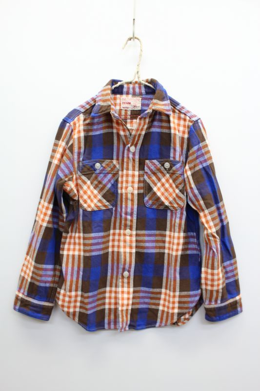 Sale Denim Dungaree チェック シャツ 4 紺 Denim Dungaree デニムダンガリー