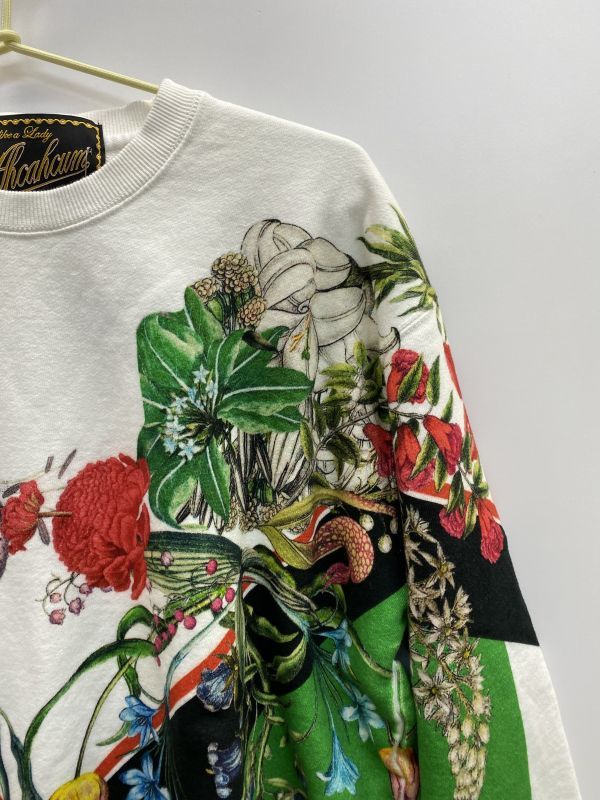 あちゃちゅむ ムチャチャ フラワーラインスエット 09 グリーン サイズ36 01 3 0703 あちゃちゅむ けいきぃ