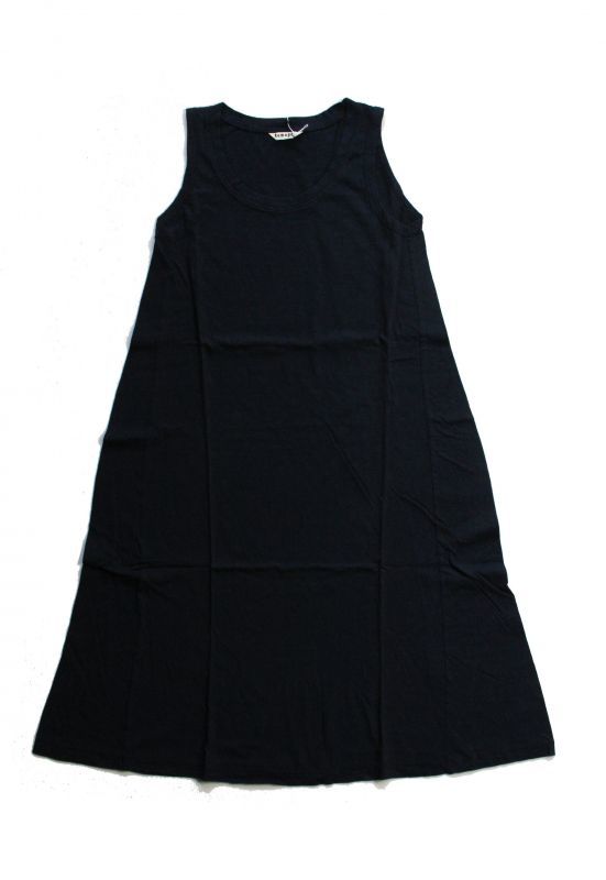 Tumugu ラフィラフ天竺ノースリーブワンピース 79 Navy サイズ F Tc Tumugu ツムグ