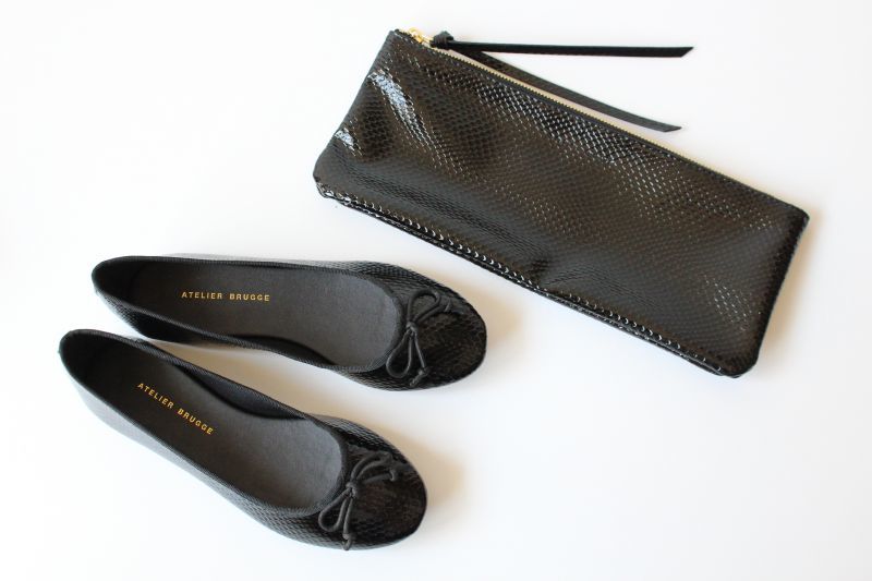ATELIER BRUGGE レインバレエシューズ + バッグ S-20BB102 ATELIER BRUGGE