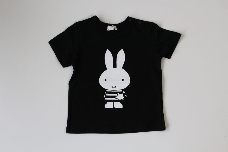 30 Off B Room ボーダーミッフィー半袖tシャツ 80 黒 B Room
