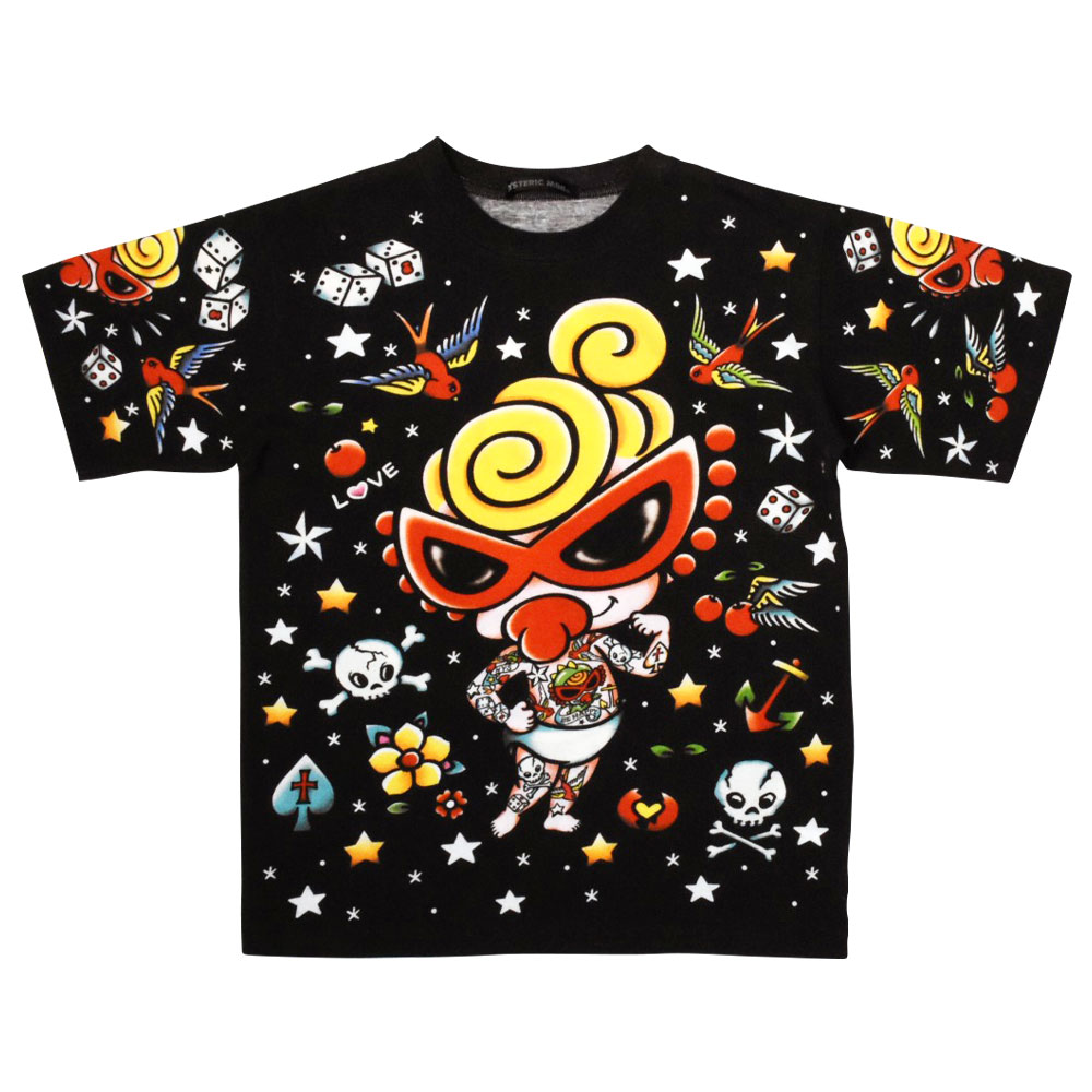 新品☆ヒステリックミニ　タトゥー　ラグランTシャツ130
