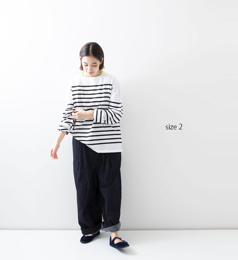 VC ボーダーL/S Noir*BLANC FC-037 Veritecoeur(ヴェリテクール)