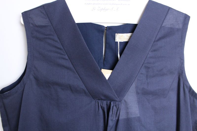 22ss Bon Vieux Temps Fabric By Lisa D Este ワンピース 78 Navy サイズ 1 Bon Vieux Temps ボンビュータン