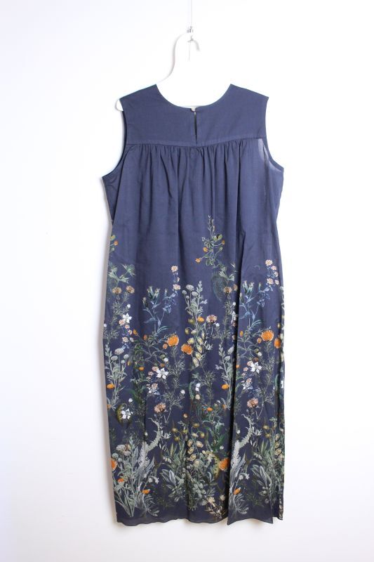 22ss Bon Vieux Temps Fabric By Lisa D Este ワンピース 78 Navy サイズ 1 Bon Vieux Temps ボンビュータン