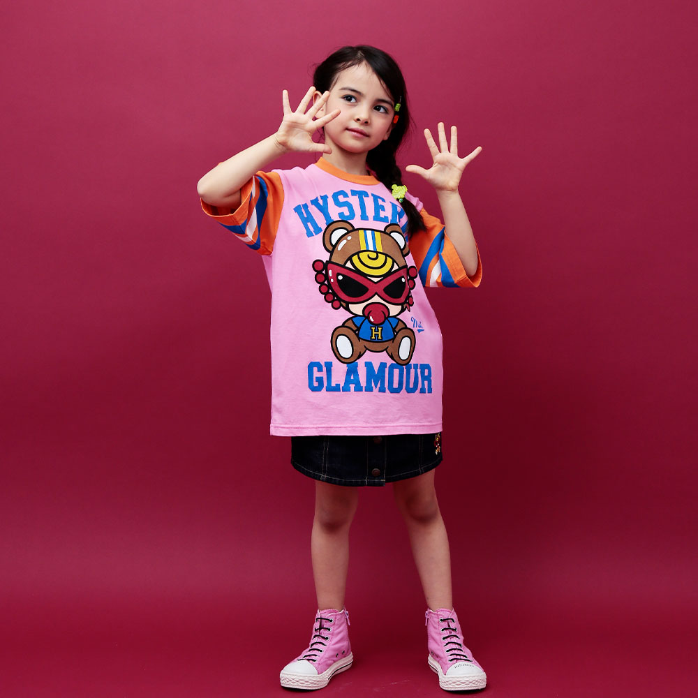 30%off HYSTERIC MINI TEDDY MINIストライプ BIG Tシャツ 50：グリーン ...