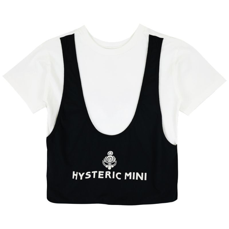 30%off HYSTERIC MINI 前後リバーシブル 半袖Tシャツ 00:ホワイト