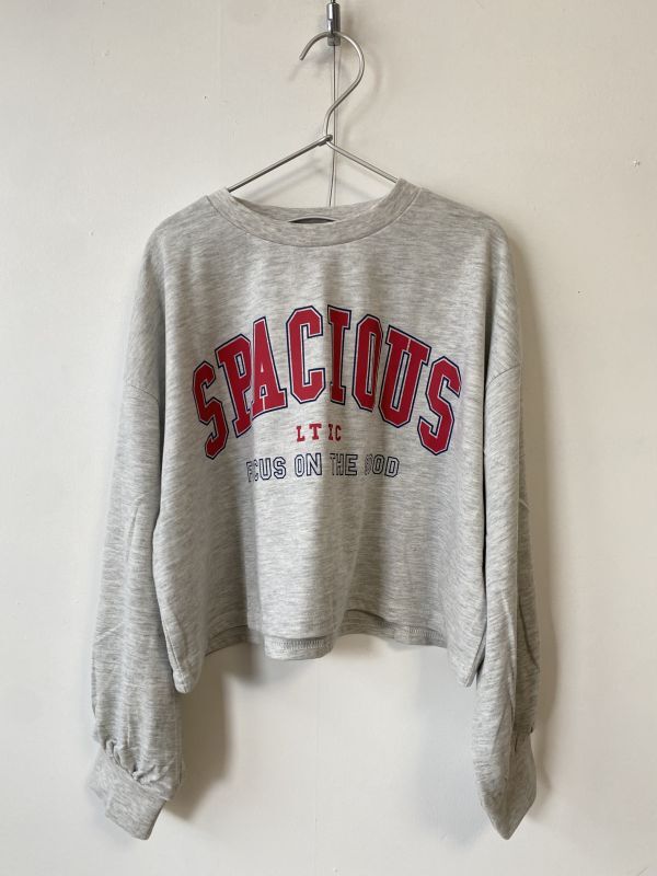 Lovetoxic 短丈カレッジ 長袖シャツ 89：グレー 8323244 LOVEtoxic （ラブトキシック）