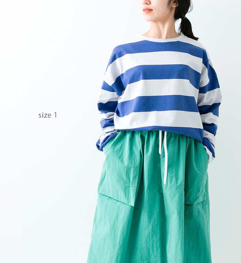 30％off Veritecoeur ボーダーL/S HAIIRO×R.BLUE VCC-420