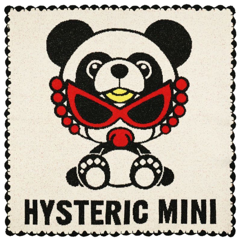 Hystericmini PANDA MINI シェニール ブランケット 00；ホワイト 12480310 HYSTERIC MINI ヒステリックミニ