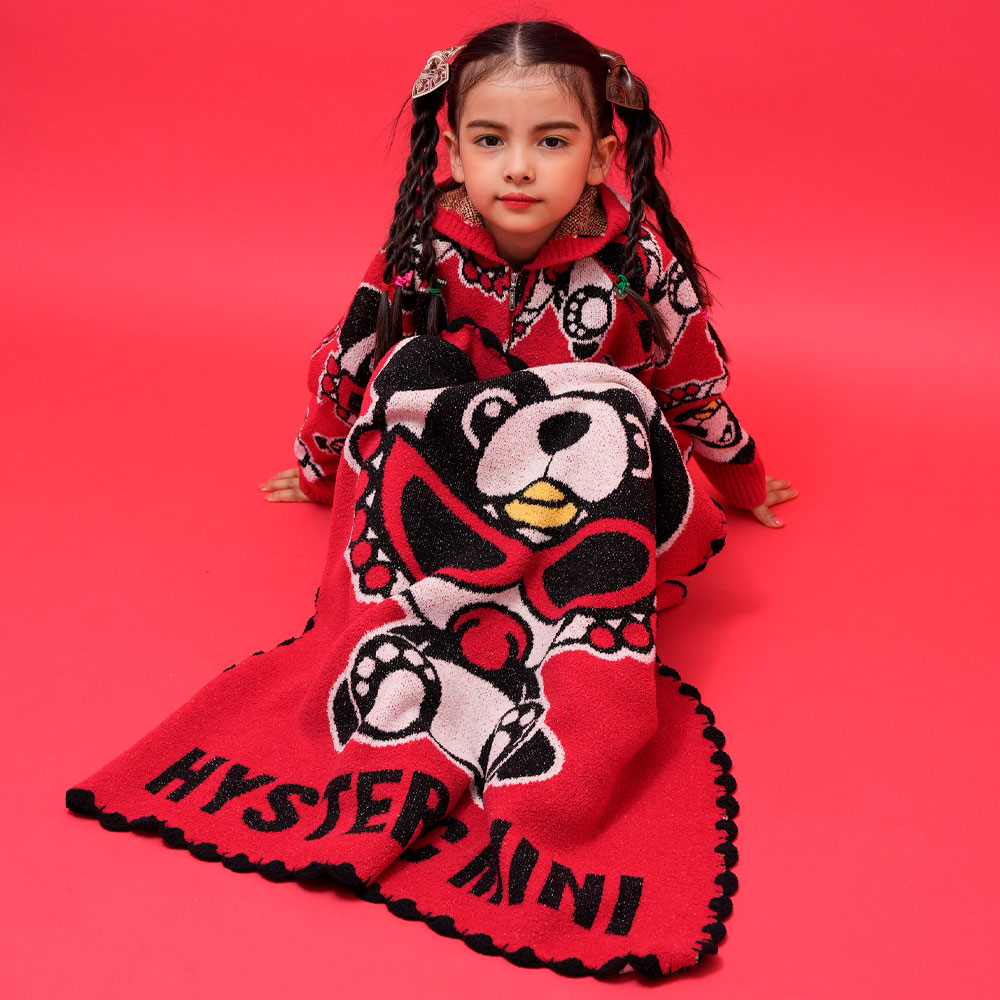 Hystericmini PANDA MINI シェニール ブランケット 00；ホワイト 12480310 HYSTERIC MINI ヒステリックミニ