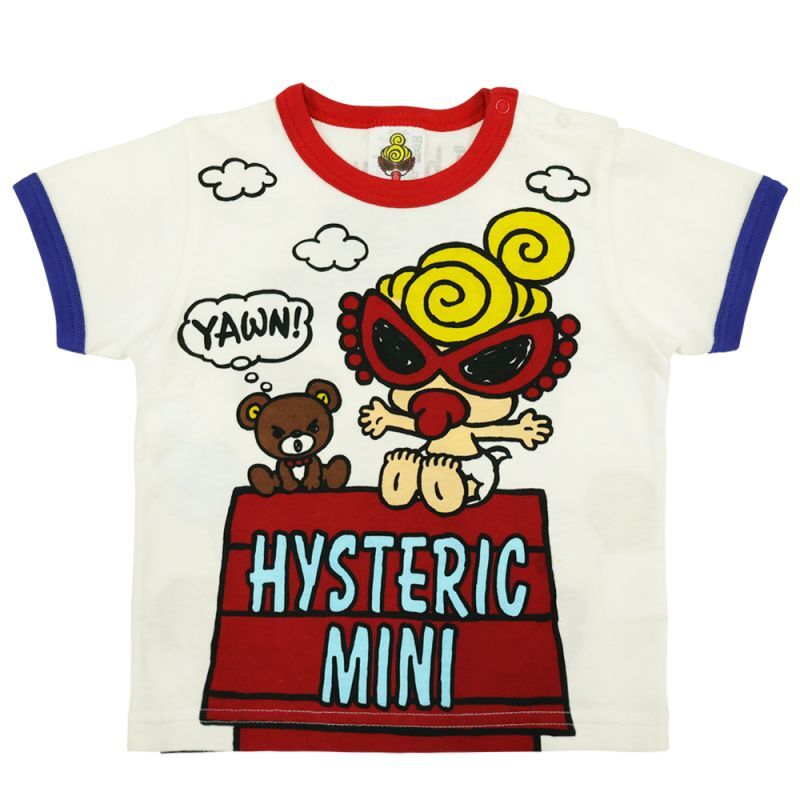 2023春夏 MY FIRST HYSTERIC WE CAN FLY カラー リブ 半袖Tシャツ 00