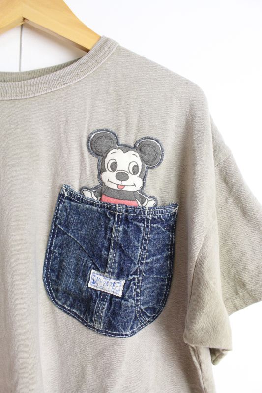 ☆2023春夏 DD*MICKEY ビンテージトンプキンテンジク MICKEY ポケット
