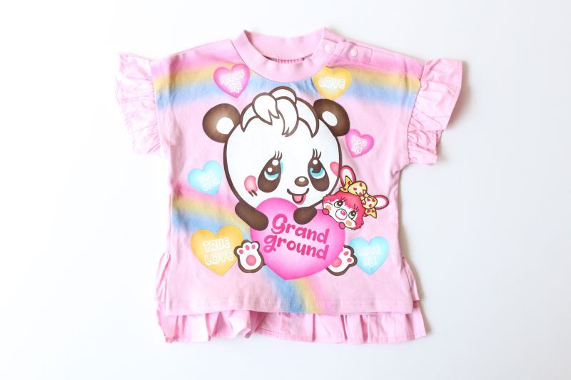 30%off GrandGround ハートTシャツ カラー；ピンク G23103 Grand 