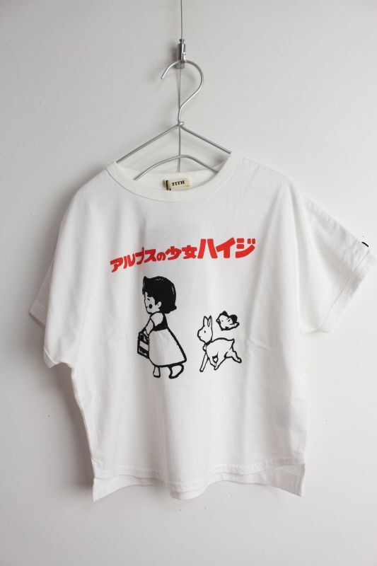 30%off 2023春夏 FITH 21/-テンジク ハイジ 5ブソデTシャツ 1；白