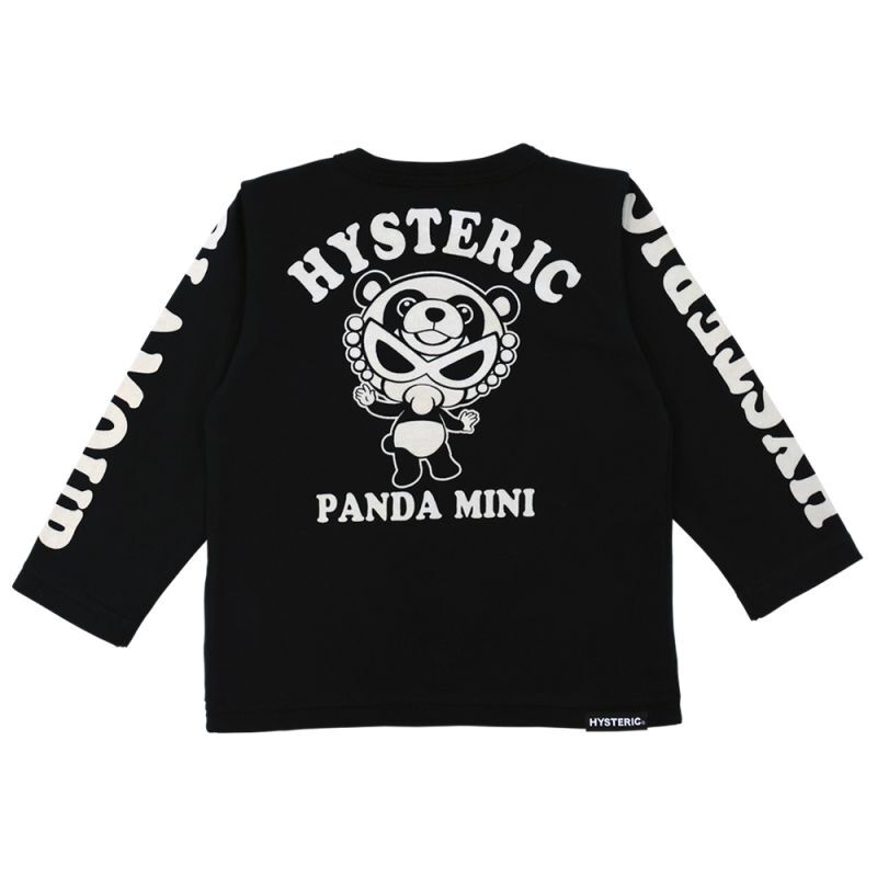 2023秋冬 MY FIRST HYSTERIC PANDA MINI 長袖Tシャツ 10；ブラック 