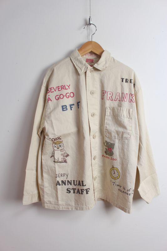2023秋冬 DENIMDUNGAREE ツイル パジャマ シャツ 11；生成 サイズ；02