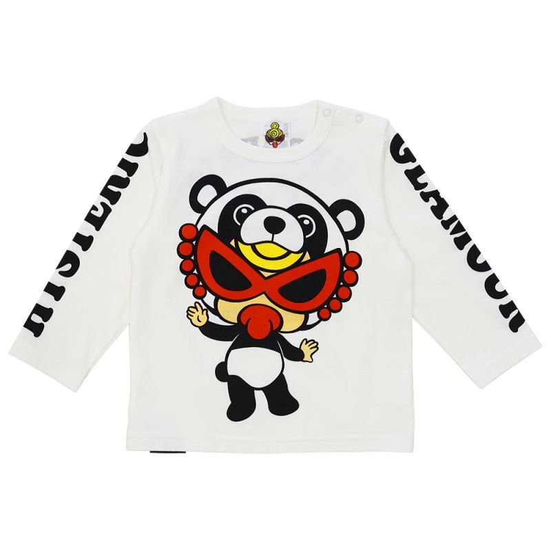 30%off MY FIRST HYSTERIC PANDA MINI 長袖Tシャツ 00；ホワイト 
