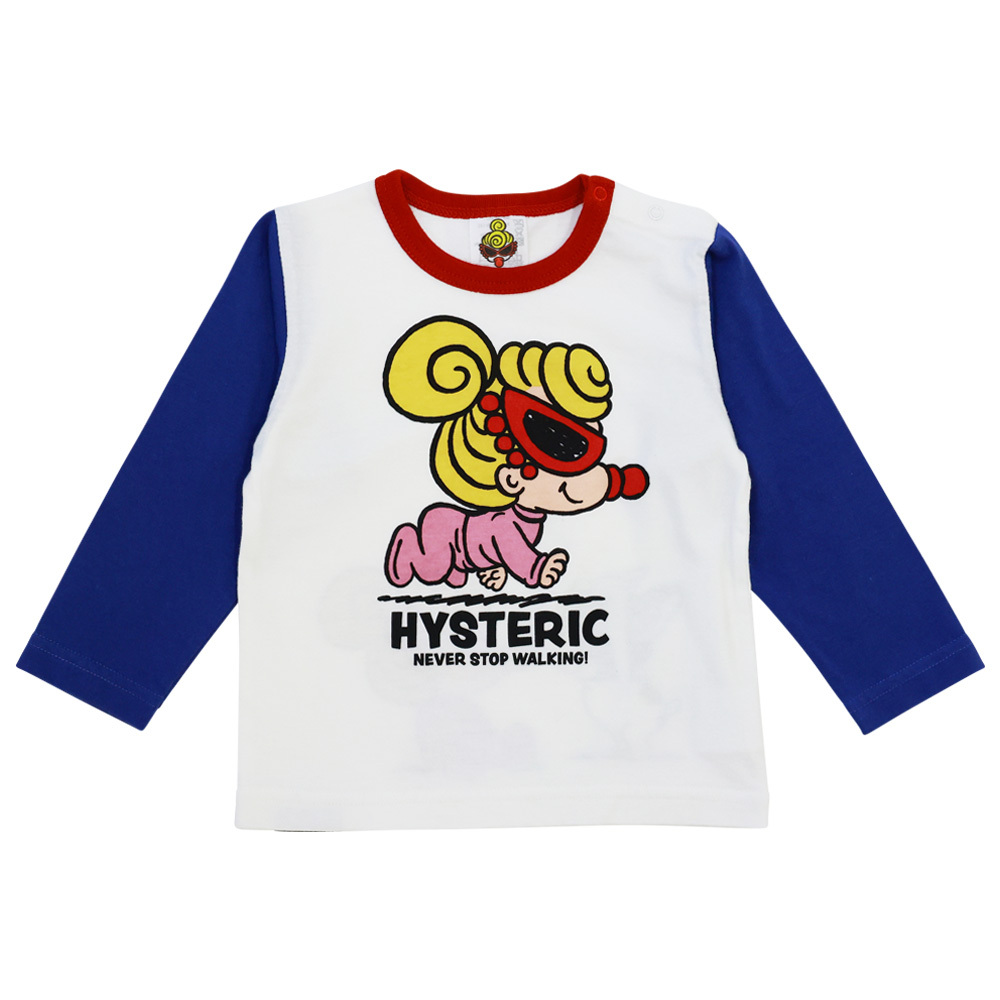 2023秋冬 MY FIRST HYSTERIC MINI&JB 長袖Tシャツ 92:トリコロール