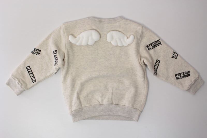 2023秋冬 MY FIRST HYSTERIC ANGEL 裏毛トレーナー 16；ライトグレー  