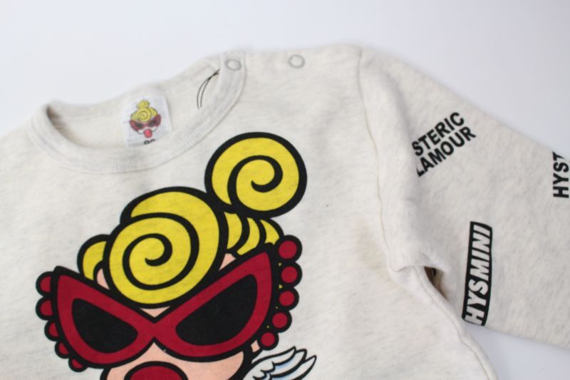 2023秋冬 MY FIRST HYSTERIC ANGEL 裏毛トレーナー 16；ライトグレー  