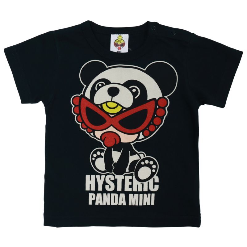 MY FIRST HYSTERIC　PANDA MINI 半袖Tシャツ　　10：ブラック