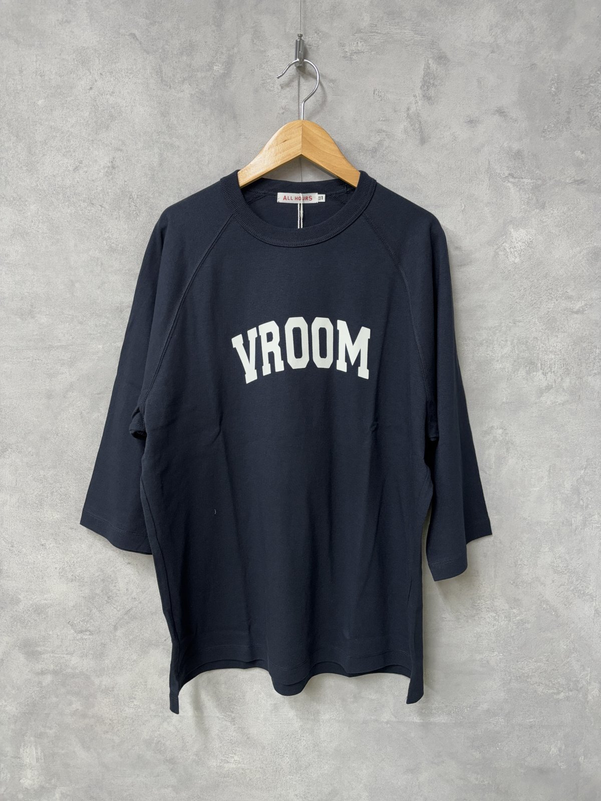 ALL HOURS 　　3/4　RAGRAN SLEEVE  　C.NAVY   サイズ；1