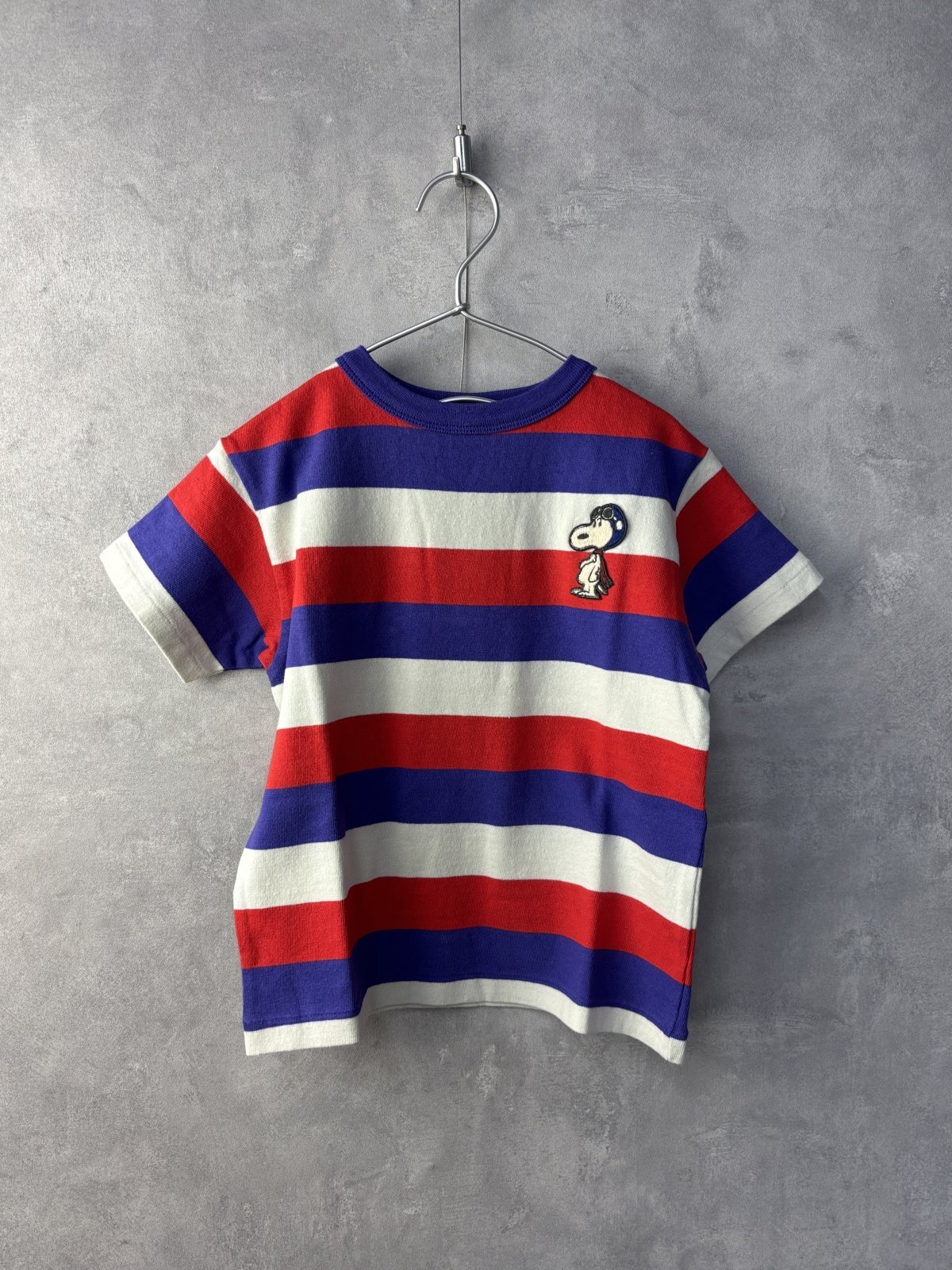 2025春夏　DENIMDUNGAREE 　　ワイドボーダーテンジク SNOOPY TEE　　91；クレイジー