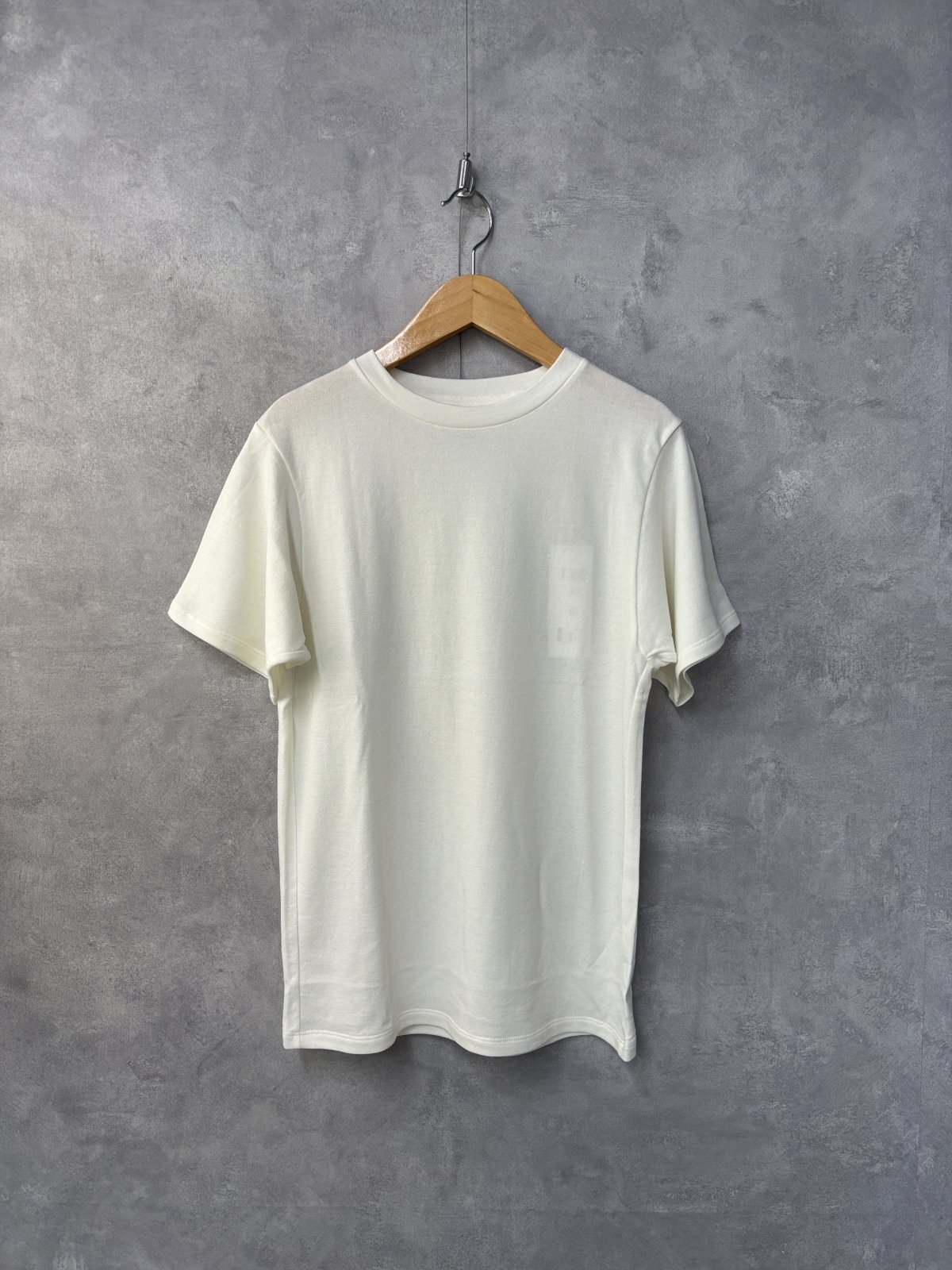 VC　強撚天竺裏毛　ジャストサイズTシャツ　　 カラー；WHITE　   サイズ:F